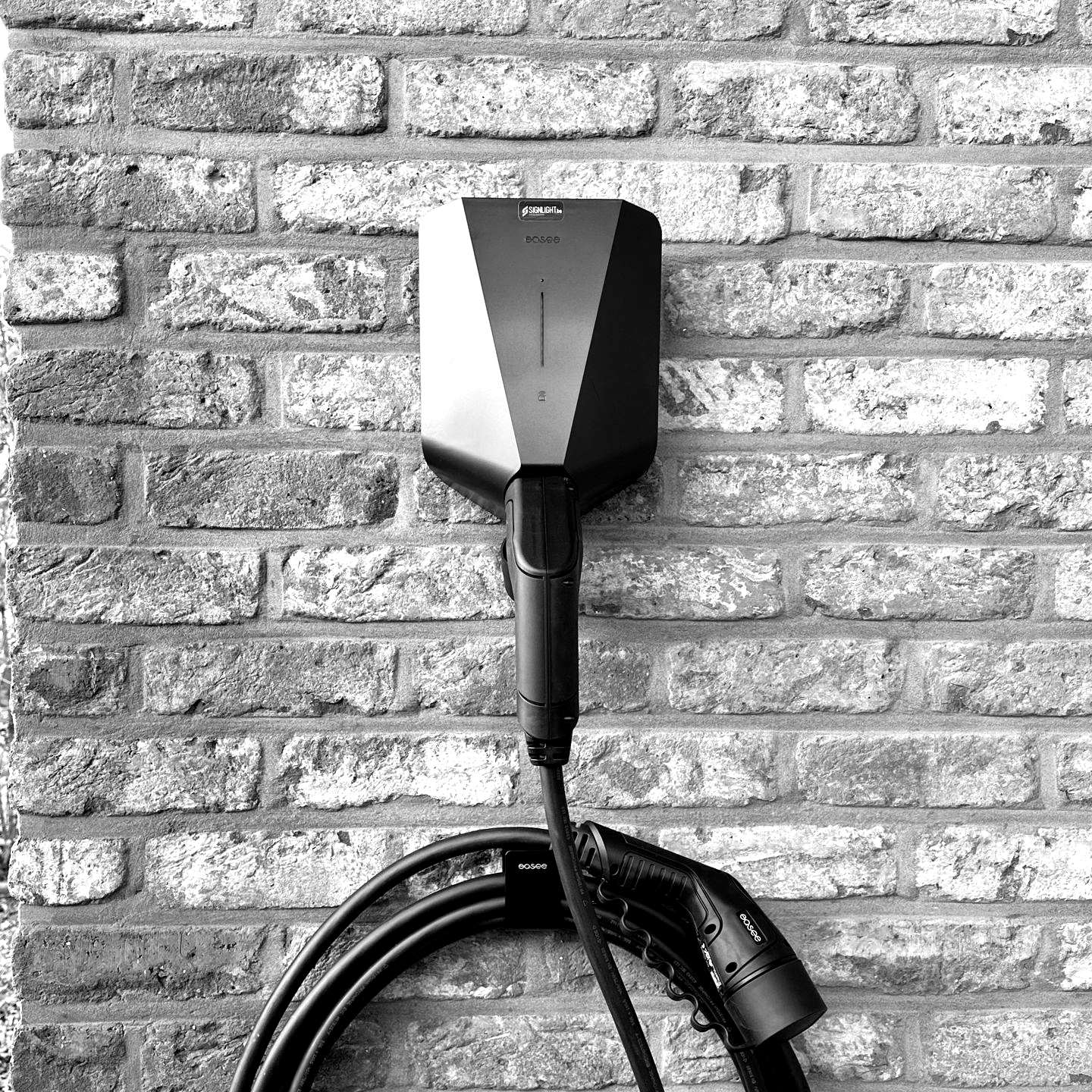 Installation d'une borne de recharge Easee par Signlight à Namur