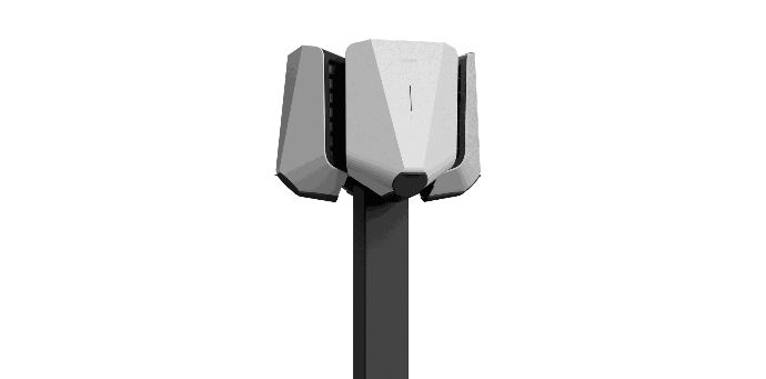 Support pour 4 bornes de recharge Easee